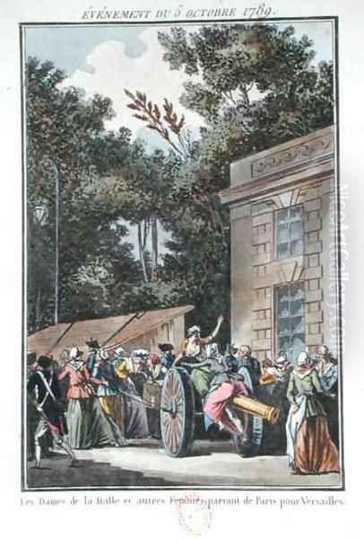The women of Les Halles marching to Versailles - view 1