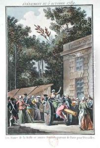 The women of Les Halles marching to Versailles by Jean-Francois Janinet