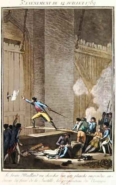 Stanislas Marie Maillard 1763-94 at the storming of the Bastille by Jean-Francois Janinet