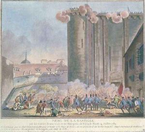 The Taking of the Bastille by the French Guards and the Bourgeoisie by Jean-Francois Janinet
