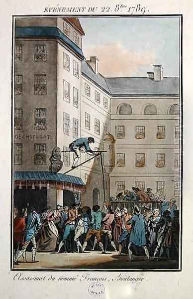 Events of the 22nd of October 1789 Hanging of a man named Francois a baker - view 1