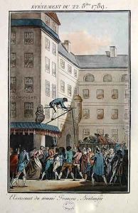 Events of the 22nd of October 1789 Hanging of a man named Francois a baker by Jean-Francois Janinet