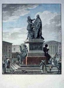 Project for a Monument Dedicated to Louis XVI 1754-93 and Henri IV 1553-1610 by Jean-Francois Janinet