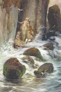 The mystical gorge by Georg Janny