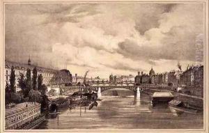 View of the Pont Royal by Jean Jacottet