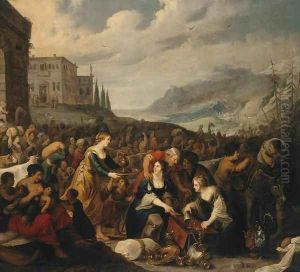 The Israelites after Crossing the Red Sea by Hans III Jordaens