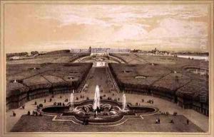 General View of the Park and Palace at Versailles by Jean Jacottet
