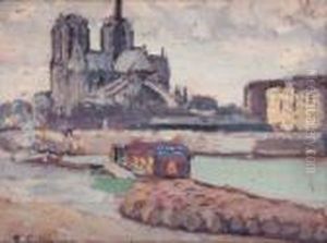 Bord De Seine by Edmond Ceria