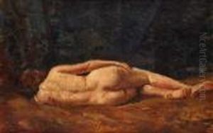 Jeune Femme Nue, De Dos by Edmond Ceria