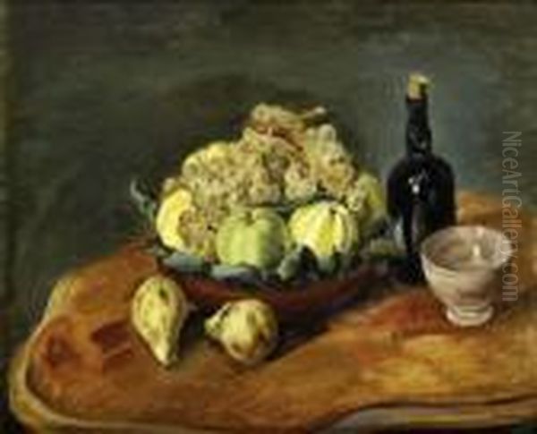 Nature Morte Aux Fruits Sur Un Entablement - view 1