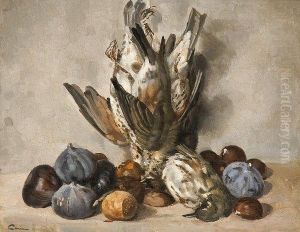 Nature Morte Aux Grives Et Aux Perdrix by Edmond Ceria
