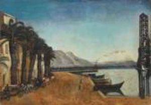 Les Fiacres Sur Un Port Du Midi