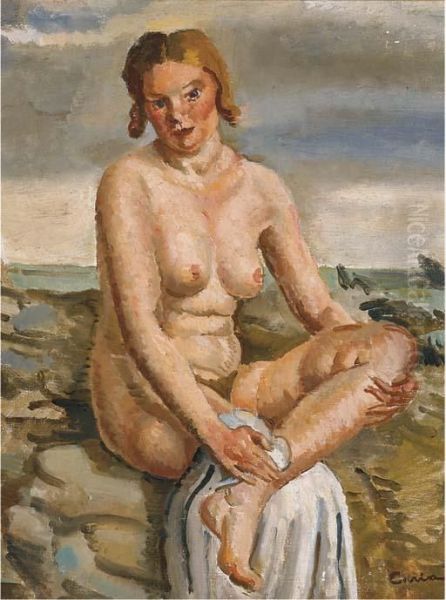 Baigneuse Au Bord De La Mer - view 1