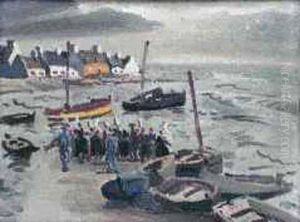 "port Breton" by Edmond Ceria