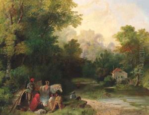 A gypsy encampment