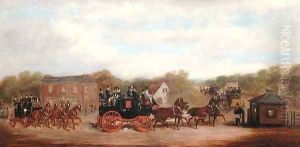A Four in Hand Race at the Five Bells Tavern New Cross