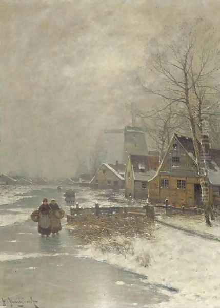 Walking home in winter - view 1