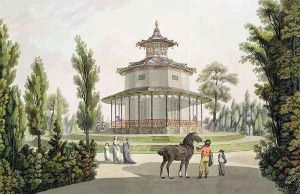 View of the Chinese Summer House Palace of Lichtenstein at Eisgrub by Laurenz Janscha
