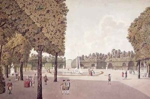 Schonbrunn Garden by Laurenz Janscha