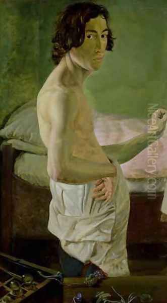 Self Portrait in front of the Easel - view 1