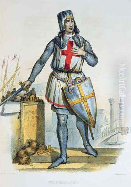 Geoffroi de Villehardouin illustration from Le Plutarque Francais - view 1