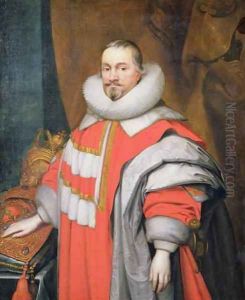 Thomas Coventry 1st Baron Coventry of Aylesborough 1578-1640 Lord Keeper of the Great Seal of England 1625-40 by Janson