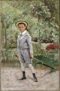 Boy with a Wheelbarrow by Ernst Josephson
