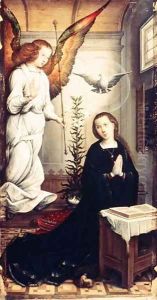 The Annunciation by Flandes Juan de