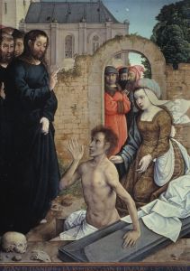 The Resurrection of Lazarus by Flandes Juan de