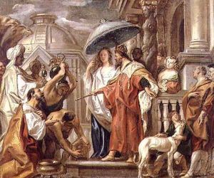 The Homage of Caliph Harun Al Rashid to Charlemagne by J. & Utrecht, A. Jordaens