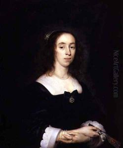 Portrait of a Lady by Cornelis I Johnson