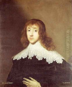 Portrait of Sir Ralph Verney by Cornelis I Johnson