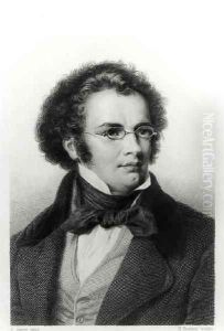 Portrait of Franz Schubert 1797-1828 by Jager (Jaeger), Carl
