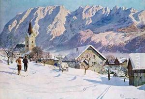 Mitterndorf in Austria after an original watercolour by Jahn, Gustave