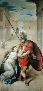 Hectors Farewell to Andromache by Jean Antoine Julien de Parme