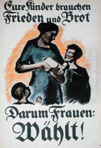 Poster urging women to vote in the German election by Martha Jaeger