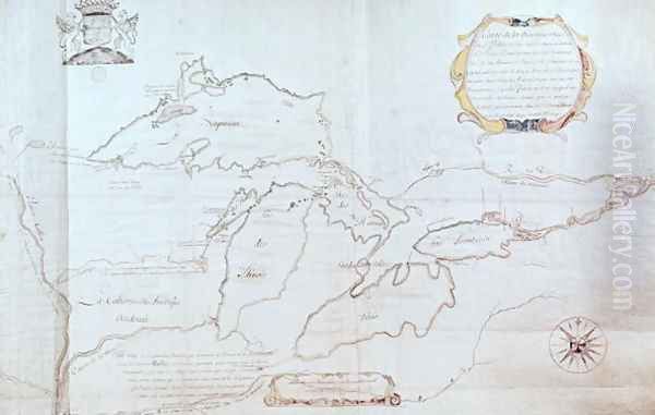 Map of the Great Lakes - view 1