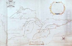 Map of the Great Lakes by Jolliet