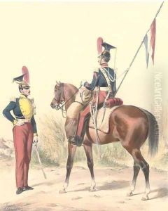 Armee Francaise Hussards by Ange-Louis (Janet-Lange) Janet