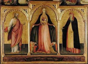 Virgin and Child with St James the Greater and St Anthony by del Fiore Jacobello