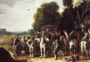 A Hunting Party by Govaert (Mynheer) Jansz