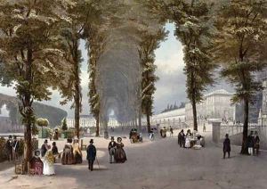 View of Paris le Jardin des Plantes by Julien & Bayot, Adolphe Jacottet