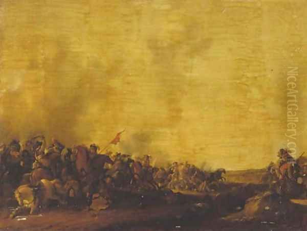 A cavalry engagement - view 1
