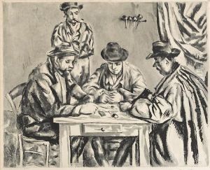 Les Joueurs De Cartes by Paul Cezanne