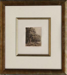 Entree De Ferme by Paul Cezanne