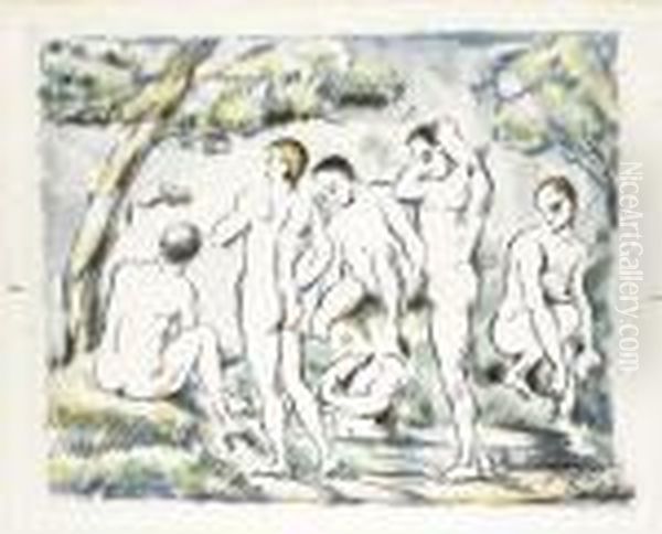 Les Baigneurs: Small Plate - view 1