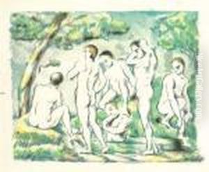 Les Baigneurs, Petite Planche by Paul Cezanne