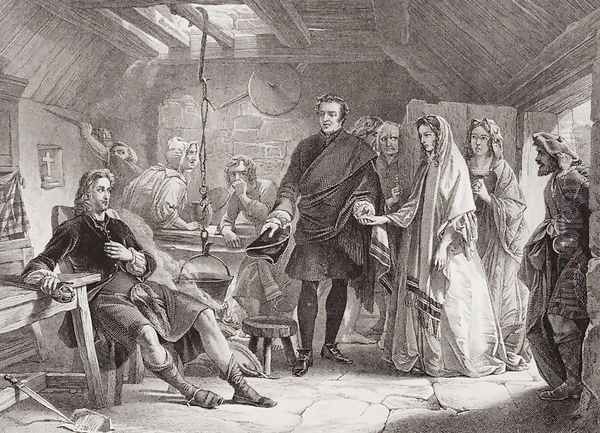 The first meeting of Prince Charles and Flora Macdonald on the island of South Uist - view 1