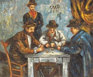 The Card Players by Paul Cezanne