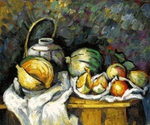 Still Life With Melons And Apples by Paul Cezanne